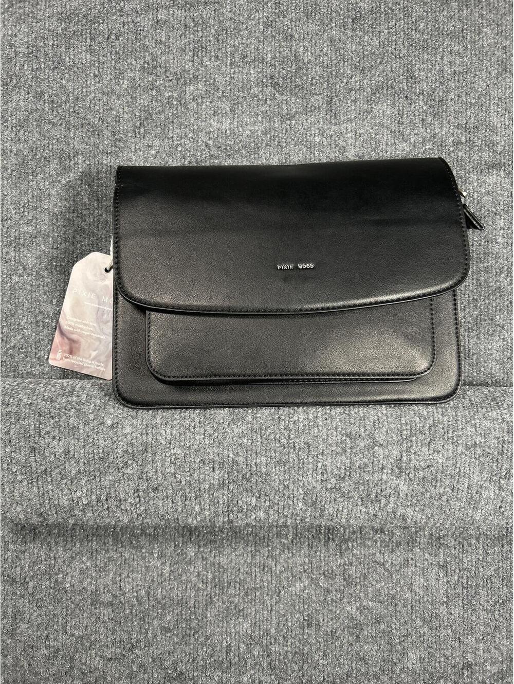 Pixie Mood Zoe shoulderBag Black Faux Leather